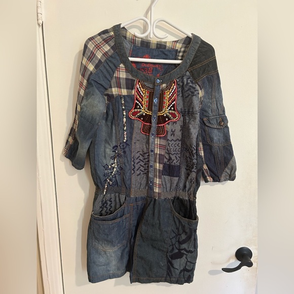 Disigual Denim dress Size 38 - Picture 1 of 5